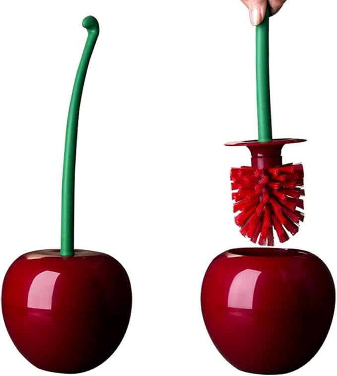 Dora Bridal Toilet Brush and Holder Set, Cherry Toilet Brush Set, Cute Toilet Bow Brush with Long... | Amazon (US)