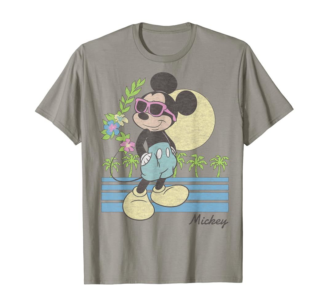 Disney Mickey And Friends Mickey Retro Beach T-Shirt | Amazon (US)