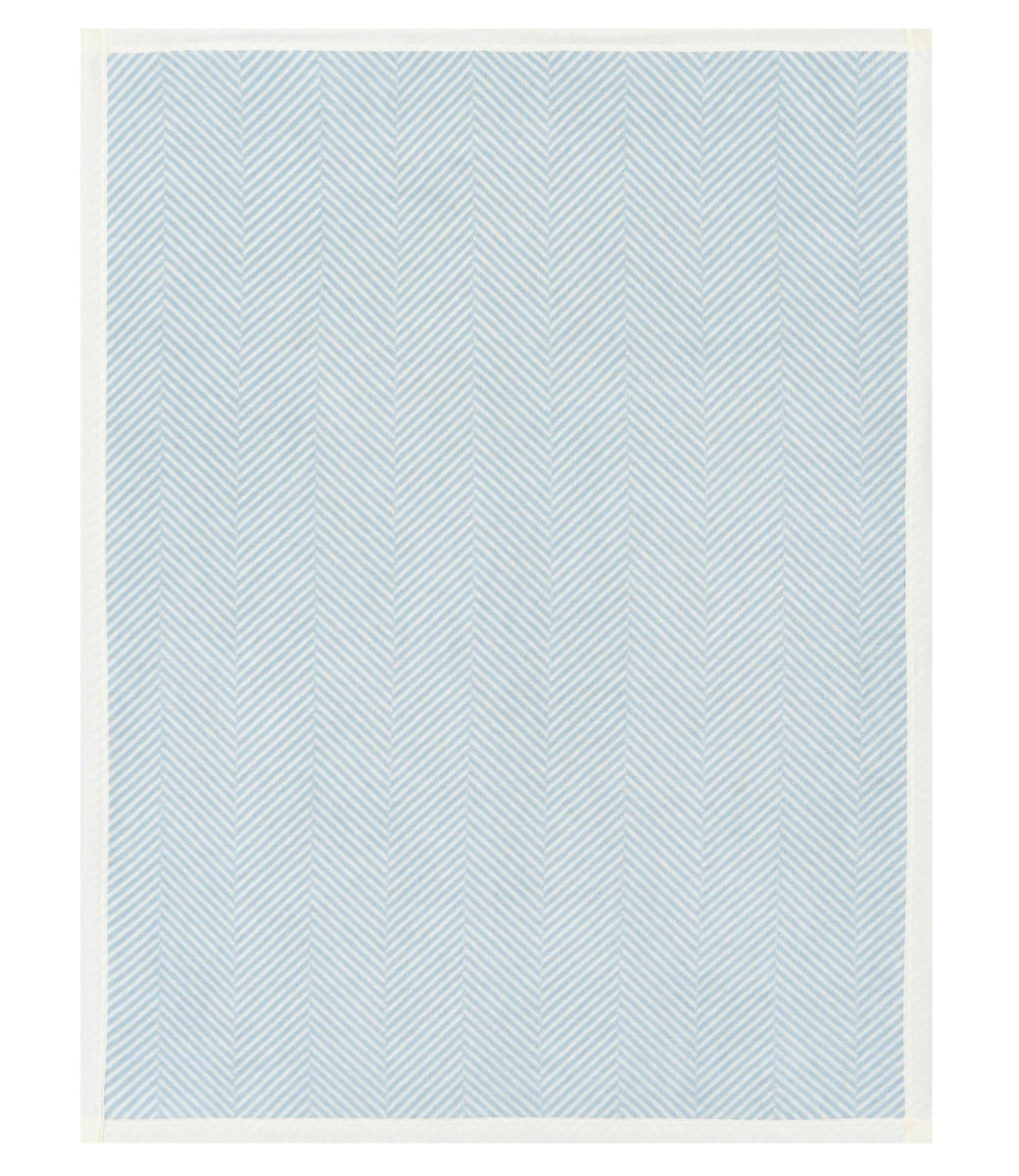 Harborview Herringbone Sky Mini Baby Blanket | ChappyWrap | ChappyWrap