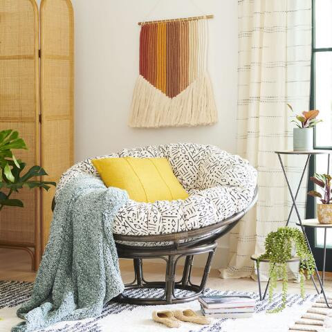 Mud Cloth Indoor Outdoor Throw Pillow | World Market