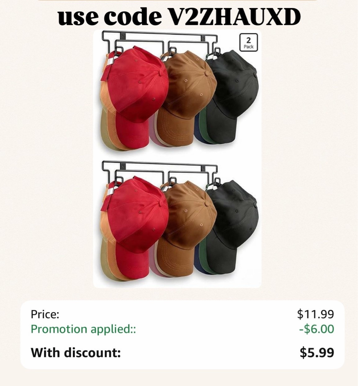 use code V2ZHAUXD
