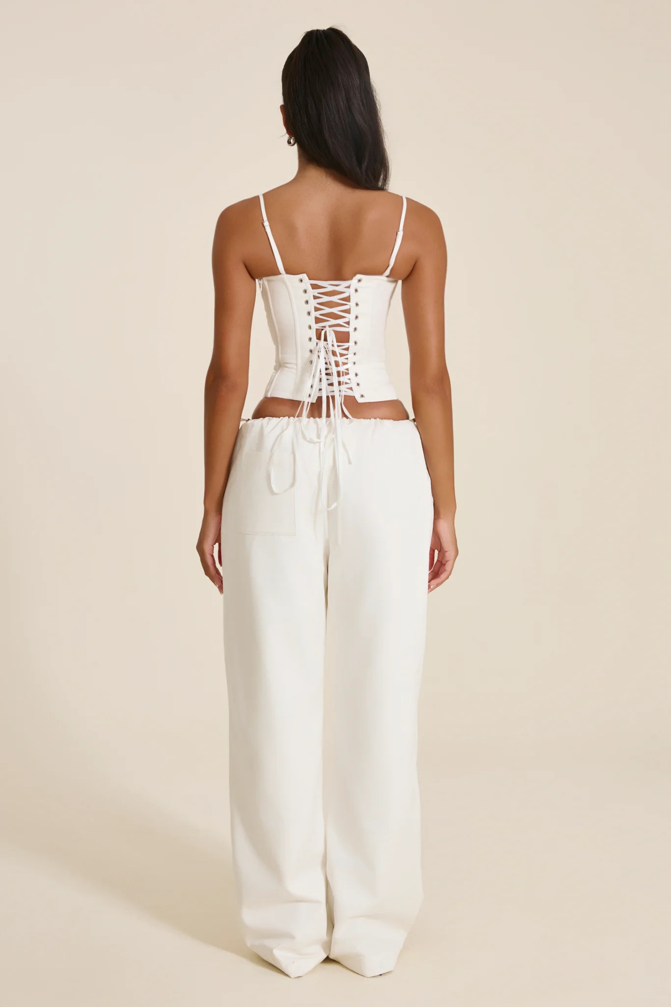 The Matilda Corset Top in White | Mars The Label