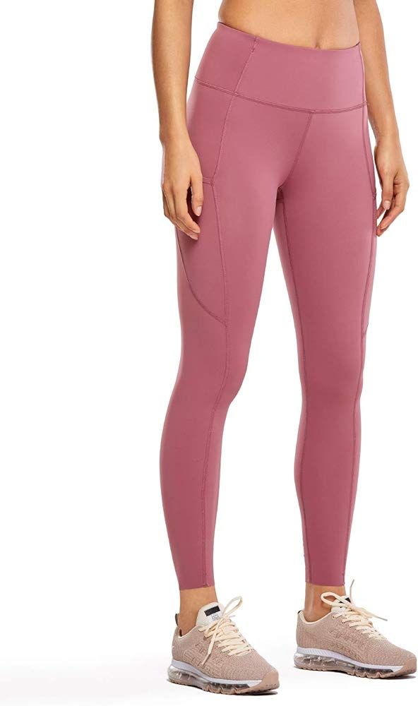 Women's High Waisted Yoga Pants with Pockets Naked Feeling Workout Leggings-25 Inches | Amazon (US)