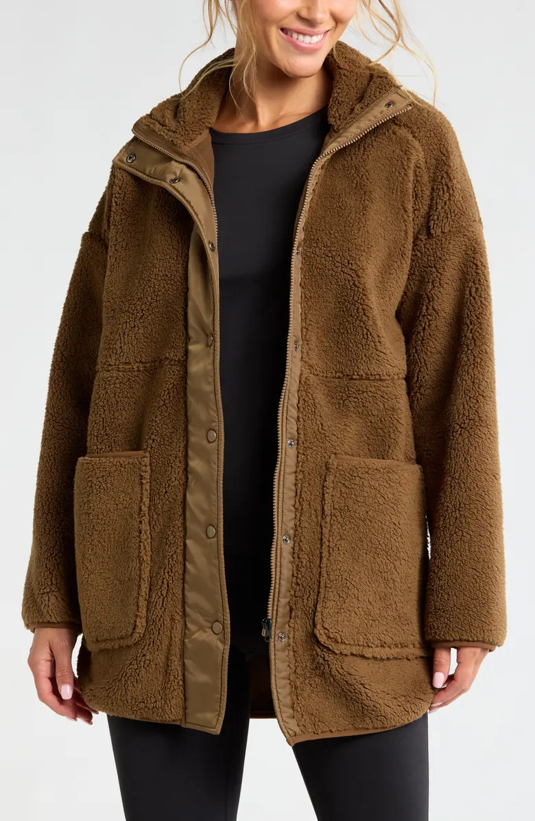 Cozy Faux Shearling Jacket | Nordstrom