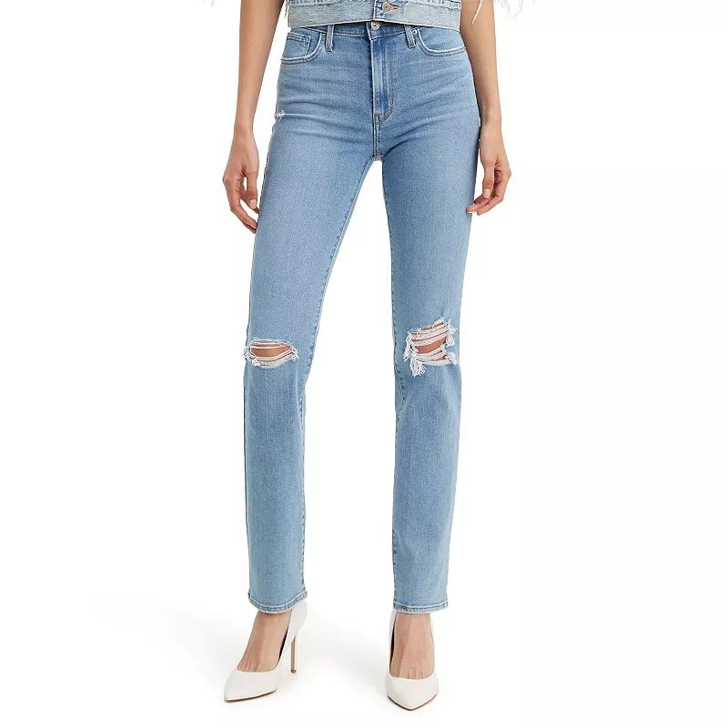 Women's Levi's 724 High-Waisted Straight-Leg Jeans, Size: 28(US 6)Medium, Med Blue | Kohl's