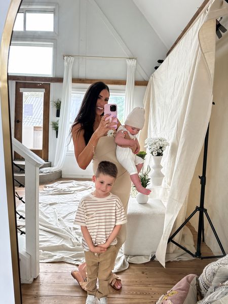 Mother’s Day photoshoot
My dress is so comfy and comes in tons of colors! Wearing size small 
Amazon finds
Easty’s shirt is Zara kids 
Velcro Nikes
Toddler Nikes
Walker’s outfit is Amazon & love this beanie for him! Very lightweight for spring
Mommy & me
Neutral family outfits 


#LTKfindsunder50 #LTKstyletip #LTKkids