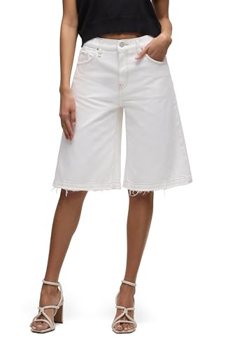HUDSON Women's Skylar Dropped Long Short, White, 29 | Amazon (US)