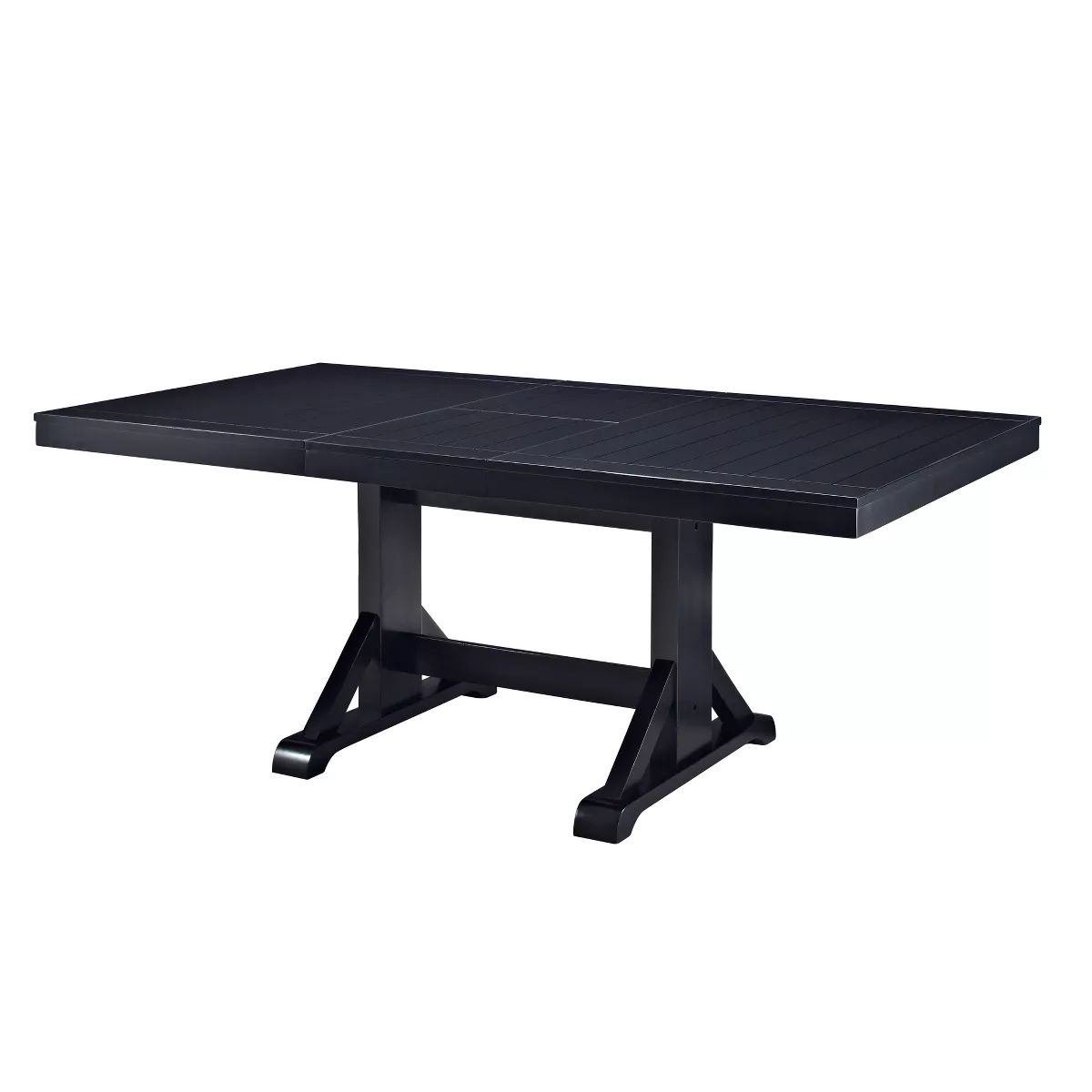 77" Wood Extendable Dining Table Antique Black - Saracina Home | Target