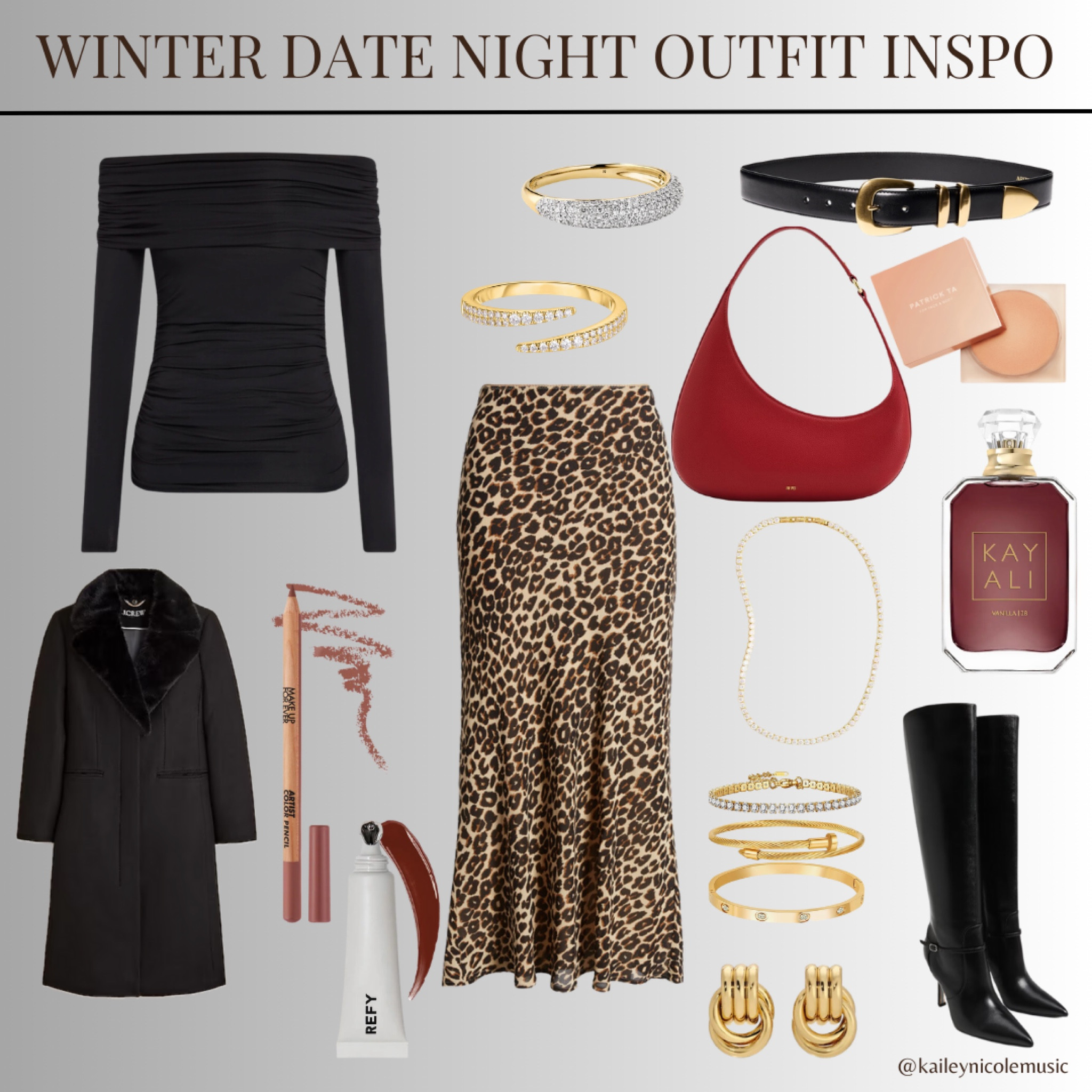 Winter date night outfit inspo! I love pulling in the cheetah print on this skirt 

#LTKStyleTip #LTKSeasonal