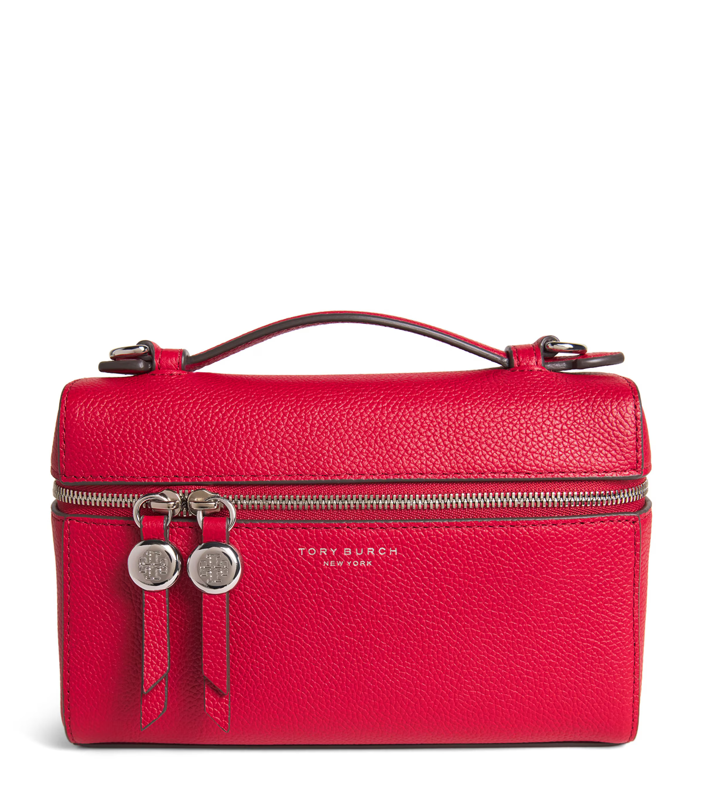 Tory Burch Leather Romy Slim Top-Handle Bag | Harrods (US)