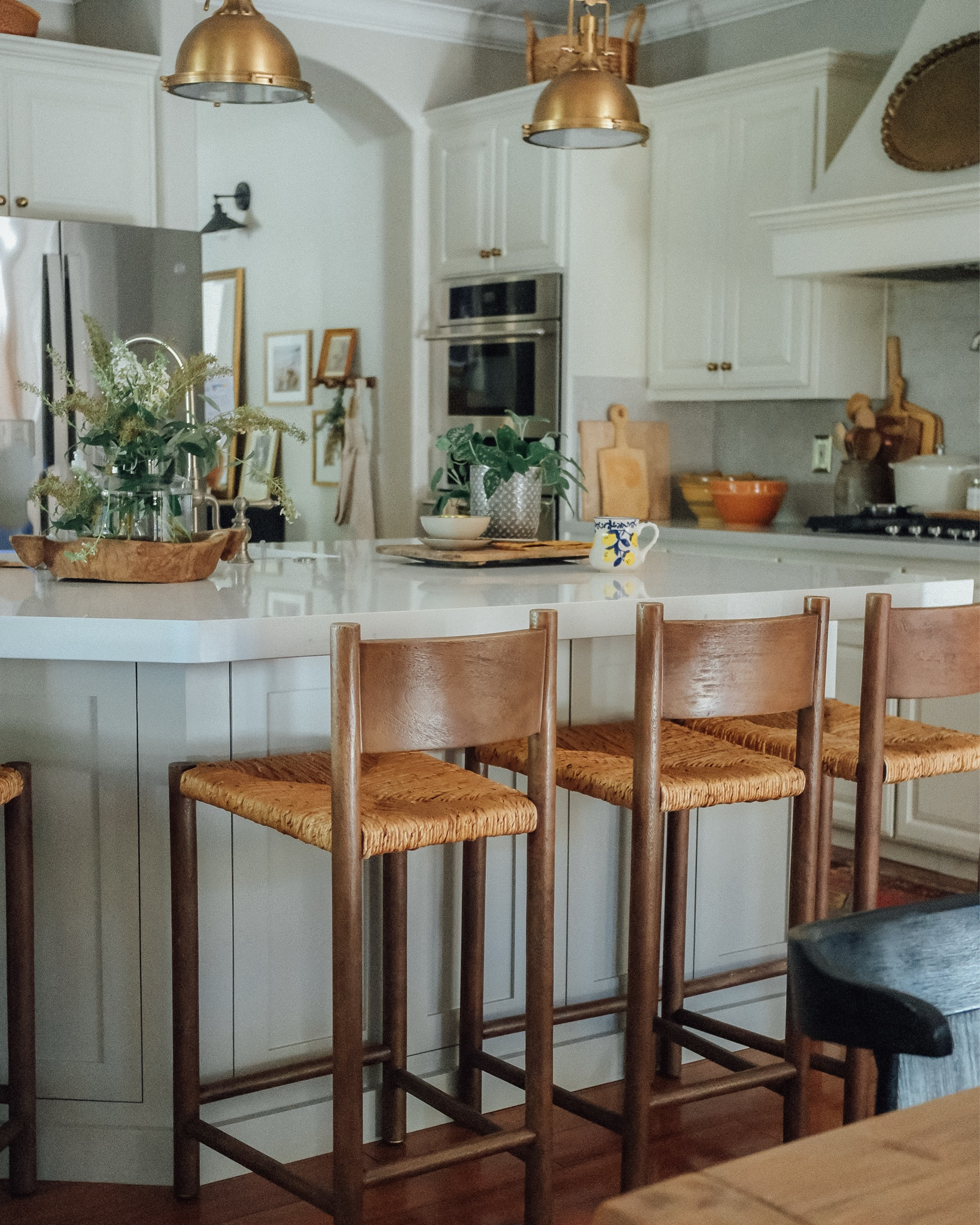 New counter stools I love!! #ltkhome #kitchen #counterstools #barstools #home