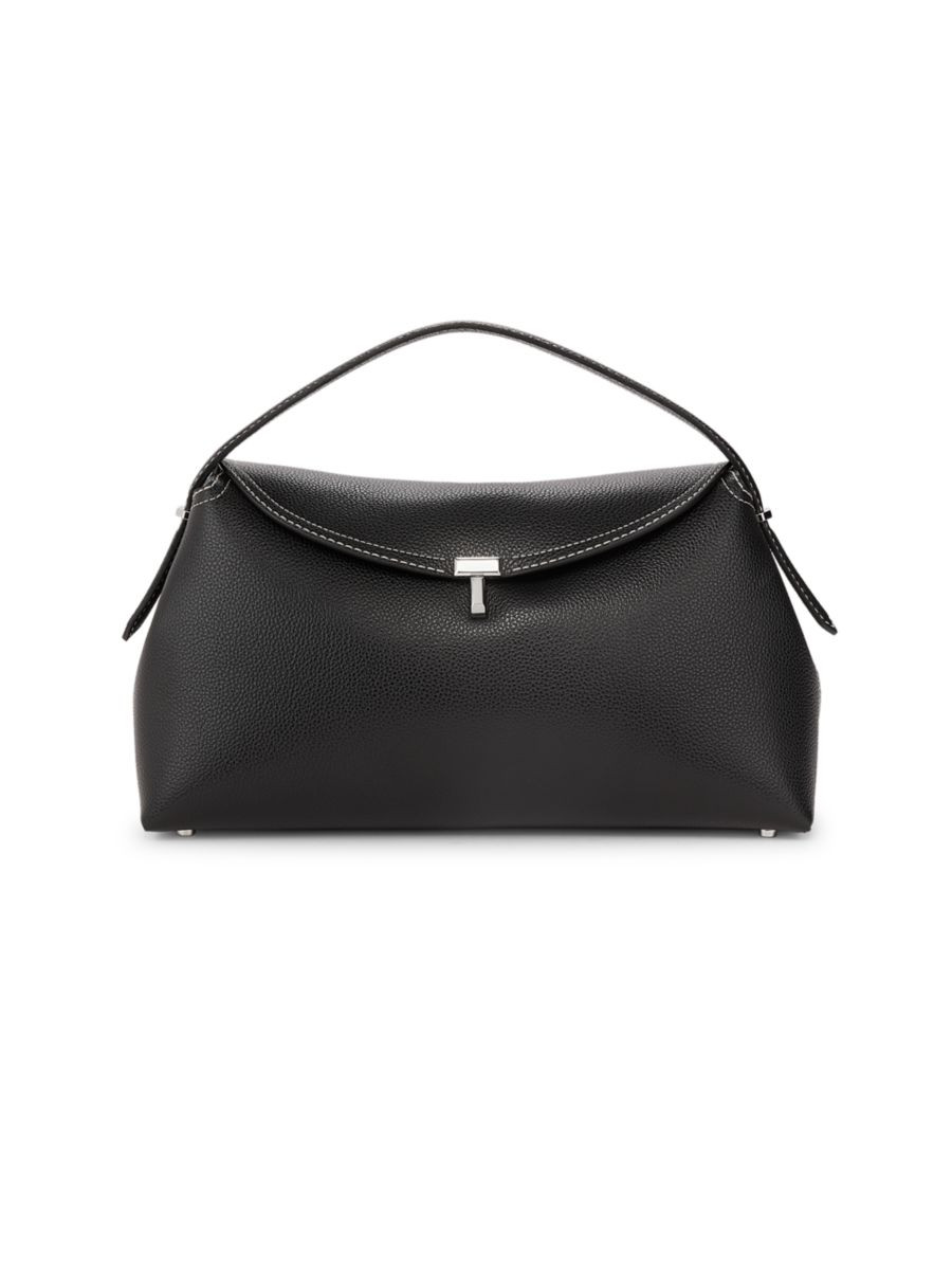 T-Lock Leather Top-Handle Bag | Saks Fifth Avenue