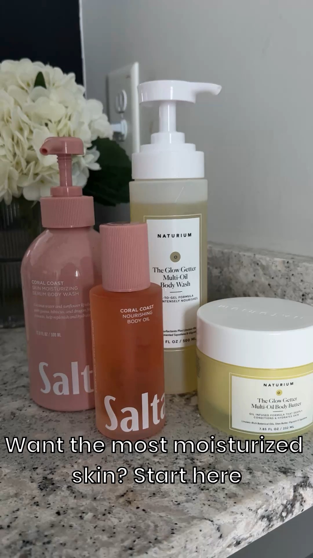 If you want the softest, most moisturized skin, add these to your routine. I start my shower with the Naturium body wash, finish with Saltair, then when I get out I layer the Multi-Oil Body Butter followed by body oil to lock everything in. My skin has never felt better.

#LTKselfcare #LTKmorningroutine #LTKBeauty