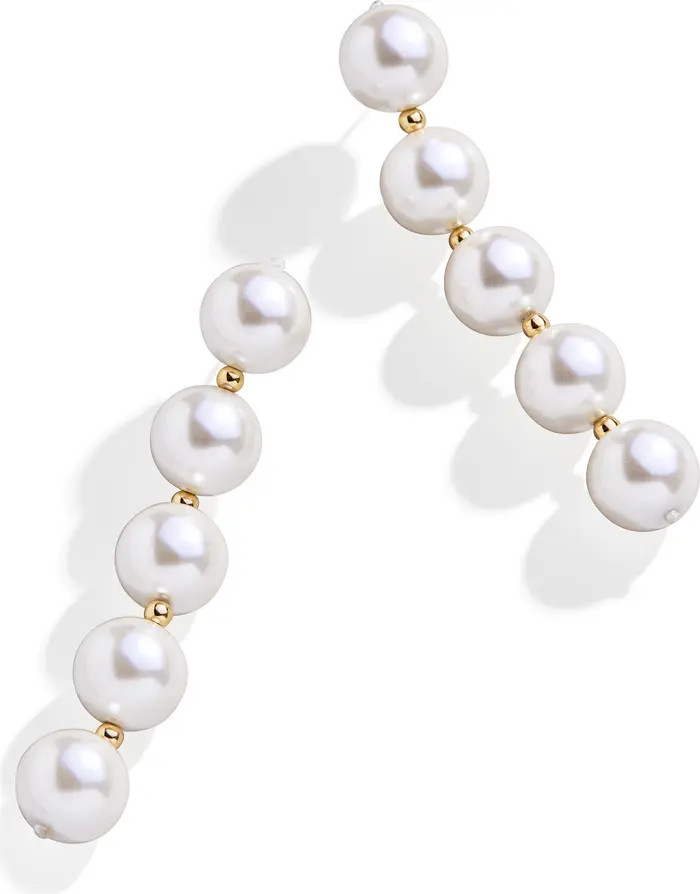 Imitation Pearl Linear Drop Earrings | Nordstrom Rack