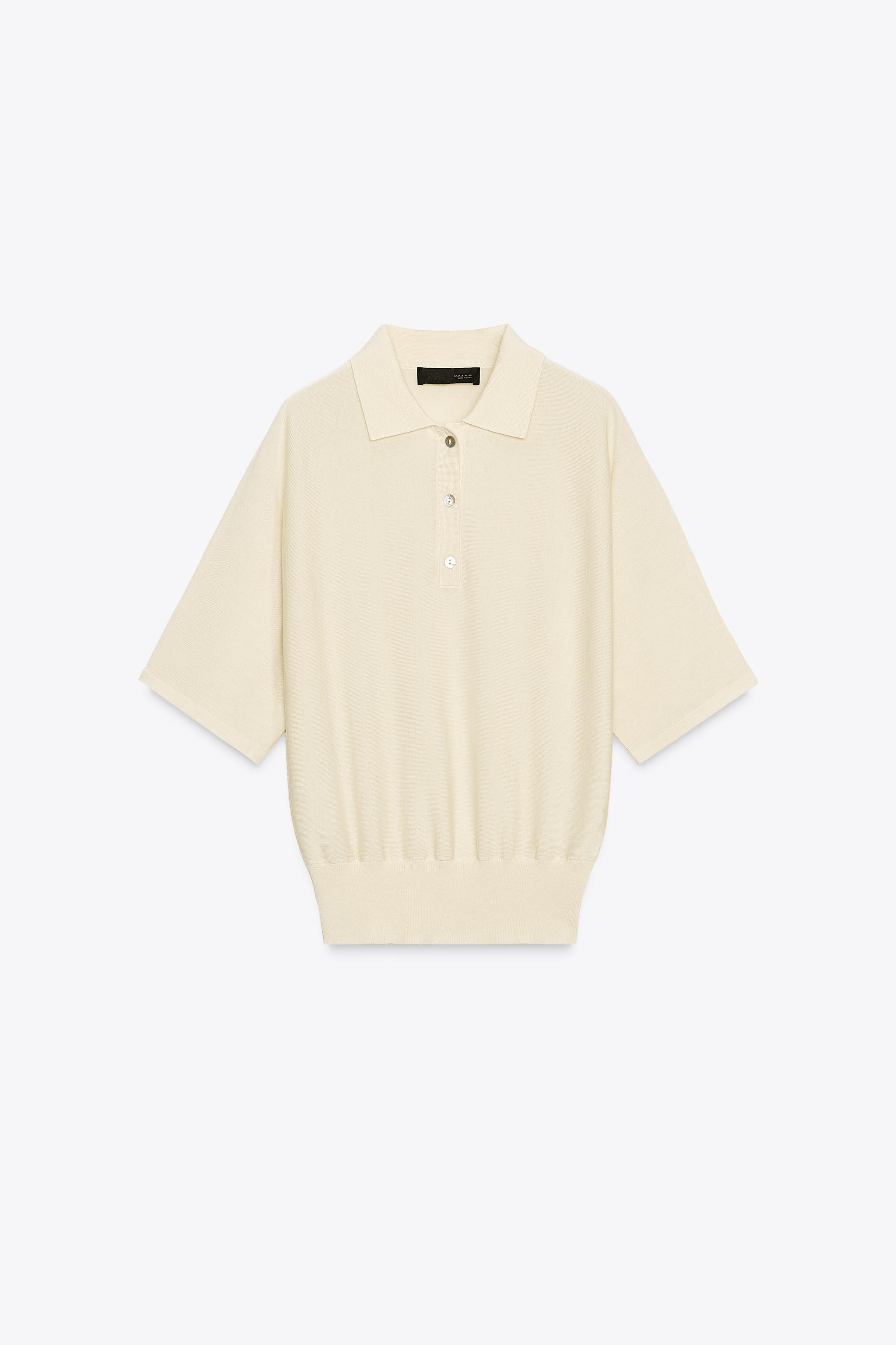 SHORT SLEEVE KNIT POLO JUMPER | Zara AU