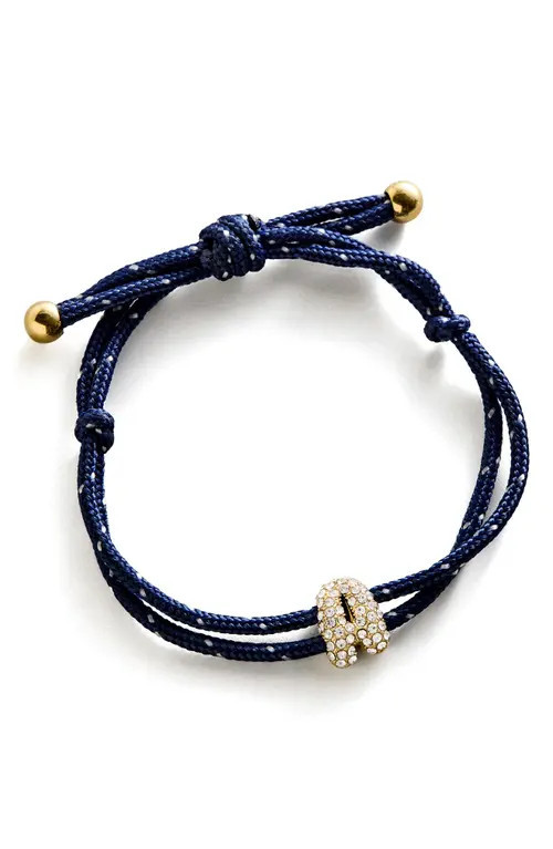 BaubleBar Initial Custom Paracord Bracelet in Blue A at Nordstrom | Nordstrom