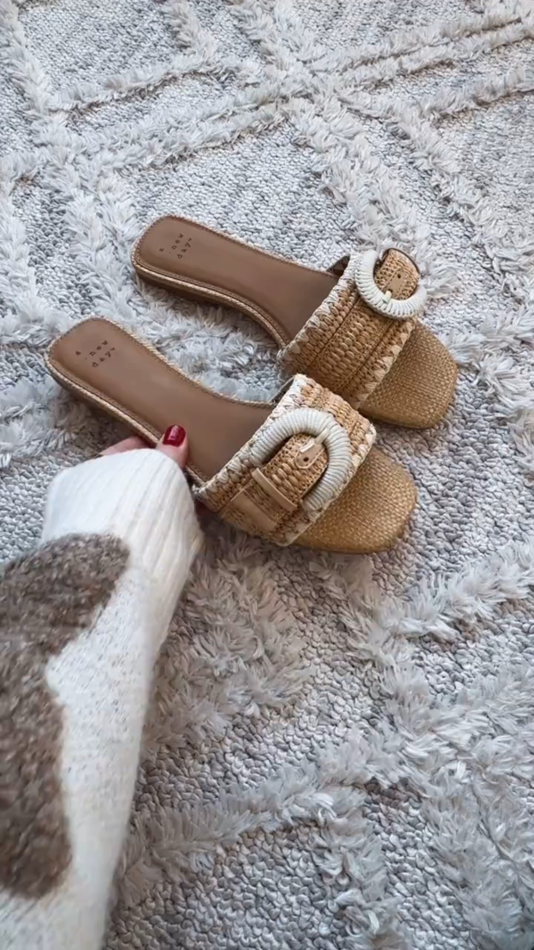 Target natural sandals with buckle 

#LTKootd
