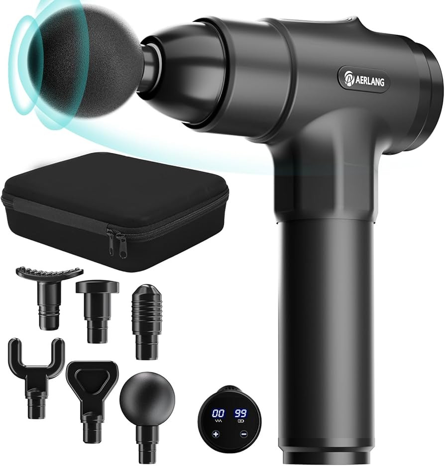 AERLANG Massage Gun, Handheld Electric Deep Tissue Massager Muscle Massager, Portable Percussion ... | Amazon (US)