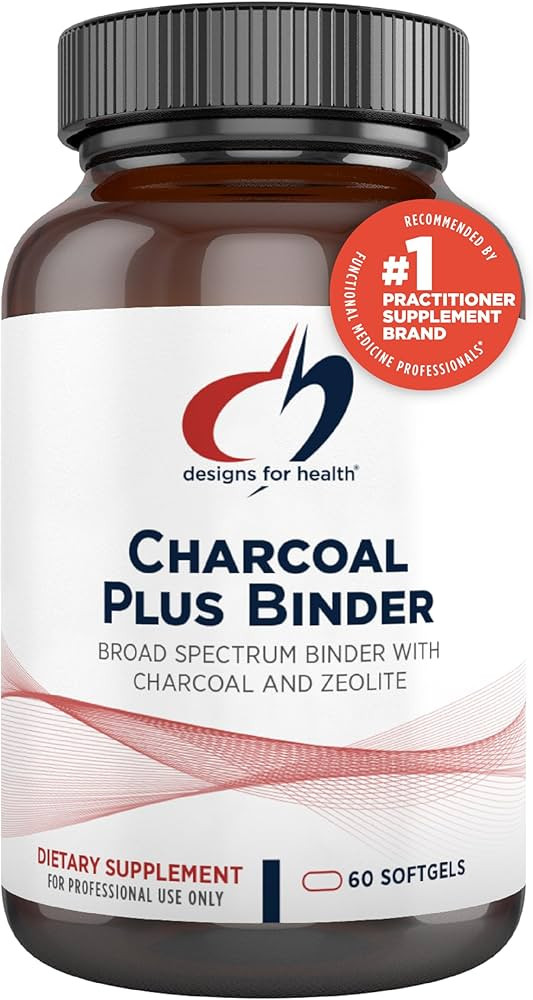 Designs for Health Charcoal Plus Binder - Zeolite Detox Process with Activated Charcoal, Organic ... | Amazon (US)