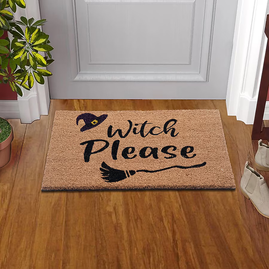 Style Selections 18-in x 30-in Natural Coir/Latex Non-Slip Grip Indoor or outdoor Summer Door Mat | Lowe's