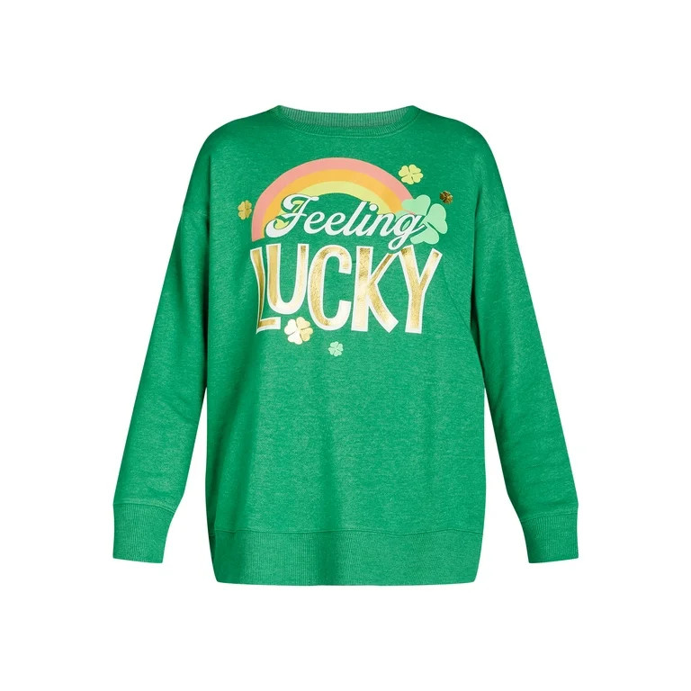 St. Patrick’s Day Women's Graphic Sweatshirt from Way to Celebrate, Sizes S-XXXL | Walmart (US)