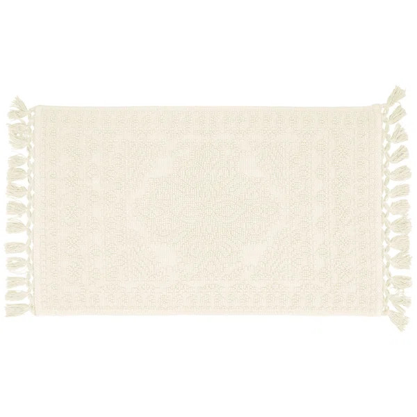 French connection Feikert Rectangular 100% Cotton Solid Bath Rug | Wayfair North America