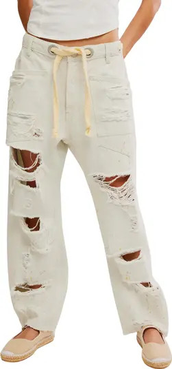 Free People We the Free Moxie Mid Rise Barrel Jeans | Nordstrom | Nordstrom