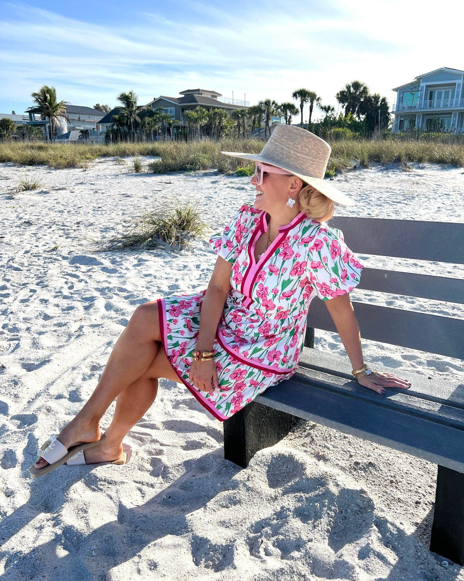 🏝️BEACH VACATION OUTFIT: Giving you summer style in this amazon dress. It makes a fantastic beach coverup too! Wearing a medium. Fits true to size.

💎Pair it with @julievos jewelry and head out to a lunch date after the beach.

👒Don’t forget to pick up my straw hat and sunglasses to complete the look.

#floraldress #summerstyle #founditonamazon @amazonfashion

#LTKSeasonal #LTKOver40 #LTKSaleAlert #LTKTravel #LTKgrwm #LTKootd #LTKMidsize #LTKU #LTKSwim