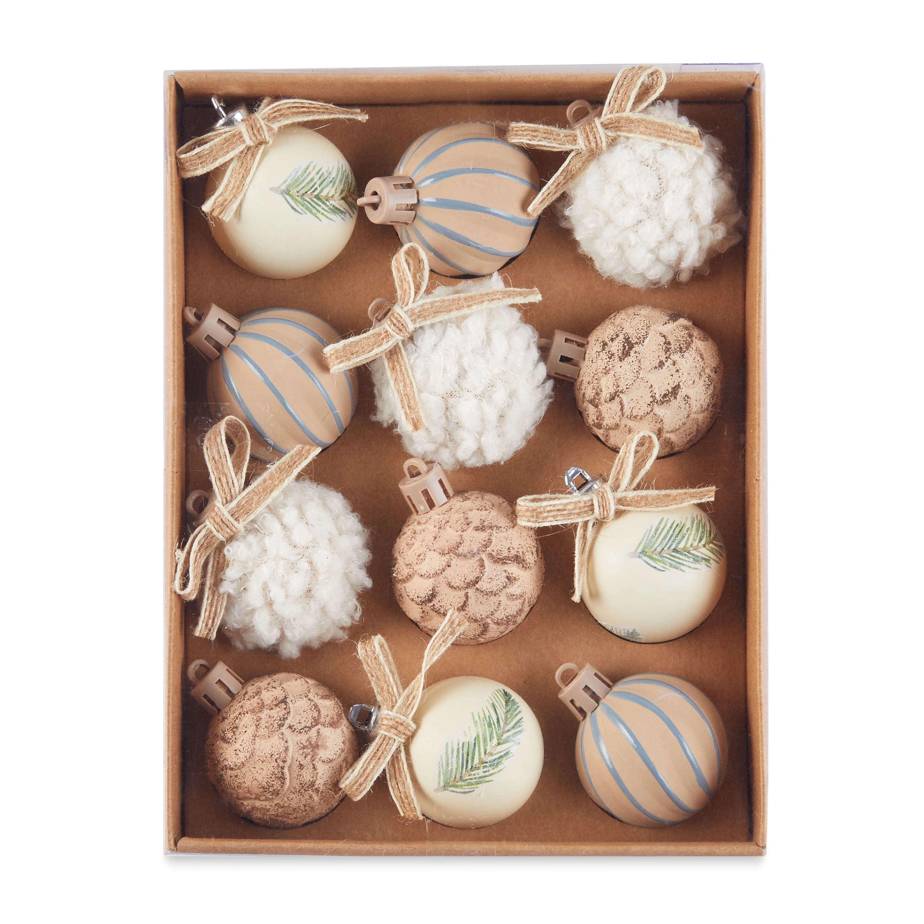 Holiday Time Mini White and Blush Pink Ball Ornaments, 12 Count - Walmart.com | Walmart (US)