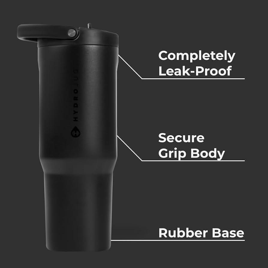 HydroJug Sport - Stainless Steel Tumbler with Straw, Vacuum Insulated, 32oz Leakproof Water Bottl... | Amazon (US)