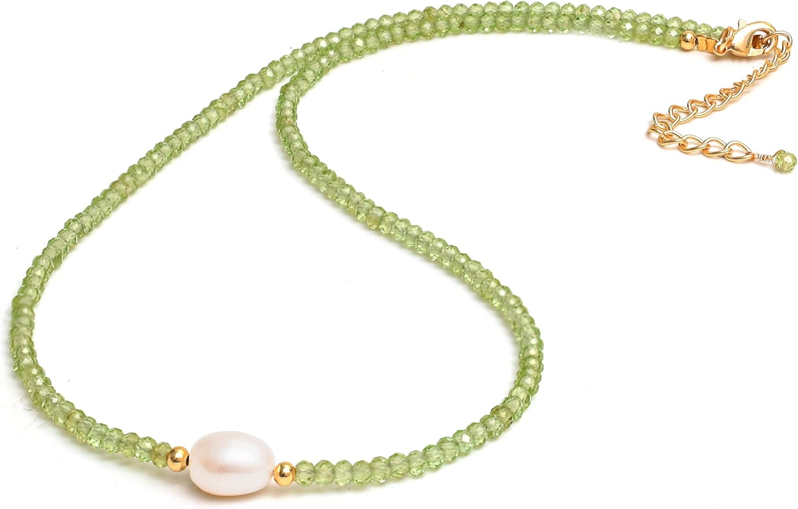 Gempires Gemstone Beaded Necklace with Freshwater Pearl Choker Style Jewelry Hypoallergenic Non T... | Amazon (US)