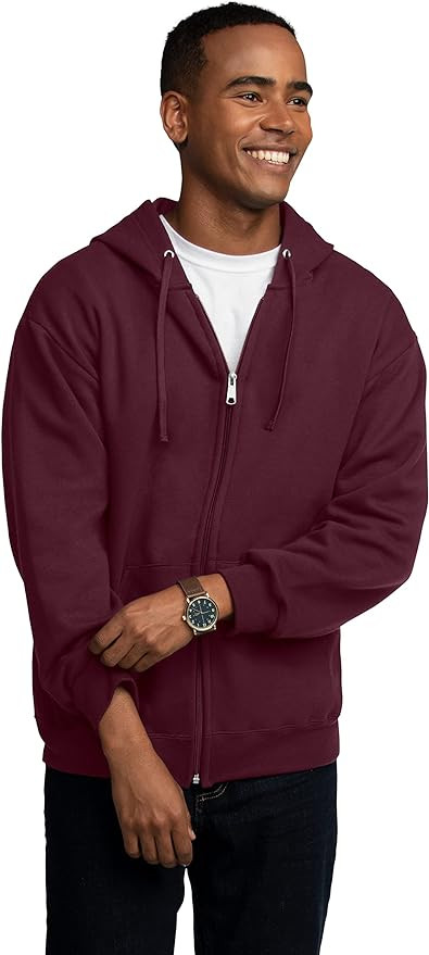 Fruit of the Loom Unisex Adult EverSoft Fleece Full Zip Hoodie Sweatshirt | Amazon (US)