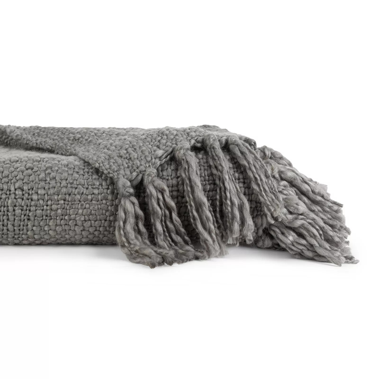 Urban Loft's Slub-Yarn Basketweave Texture Throw Blanket with Fringed Edges | Kohl's
