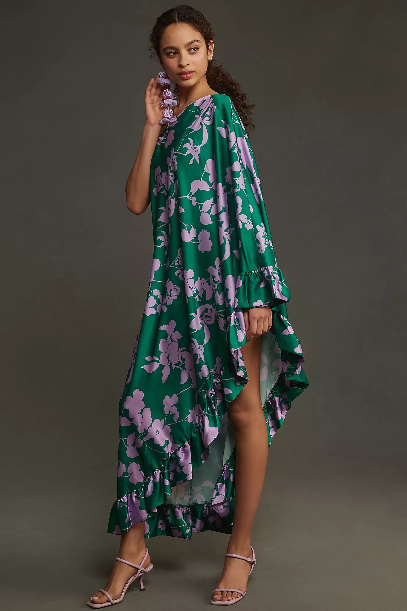 Mac Duggal One-Shoulder Asymmetrical Maxi Dress | Anthropologie (US)