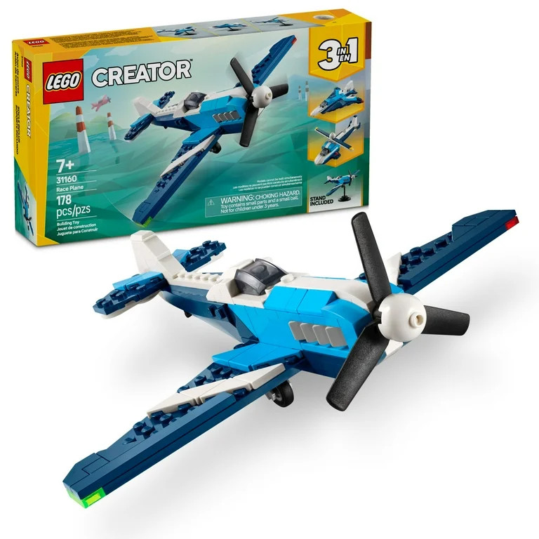 LEGO Creator 3in1 Aircraft Race Plane Toys - Building Toys W/ 3 Building Options, Airplane, Fight... | Walmart (US)