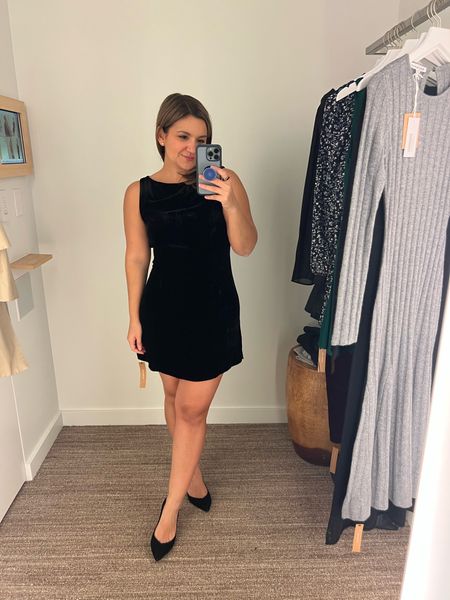 Velvet shift dress - 25% off! I tried on a 4 and it’s an easy fit. Not too tight, not too loose. Great for a holiday party or office party.

#LTKHoliday #LTKCyberWeek #LTKsalealert