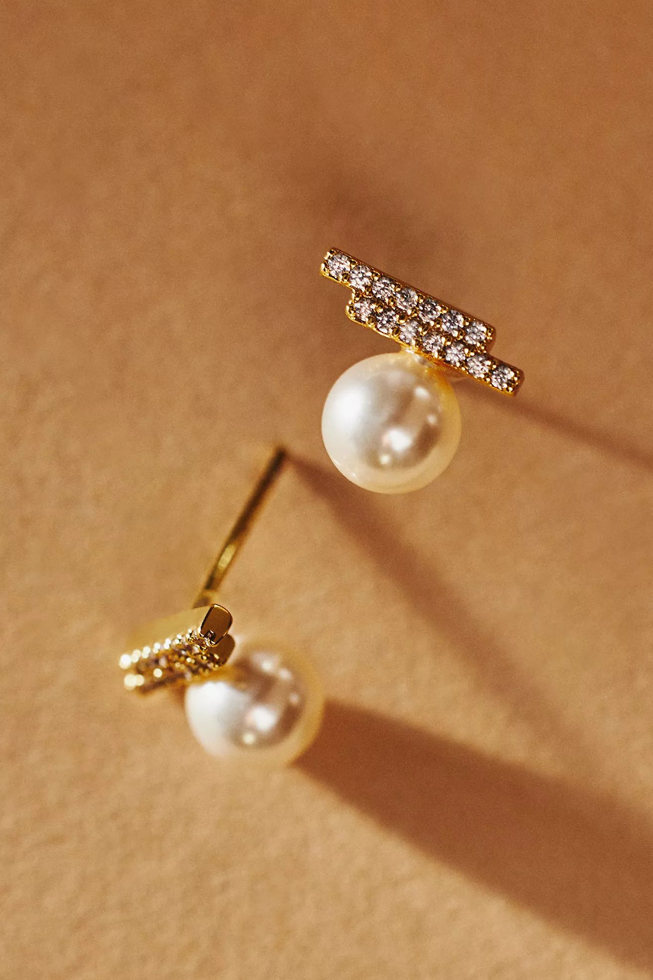 Pearl Crystal Stud Earrings | Anthropologie (US)