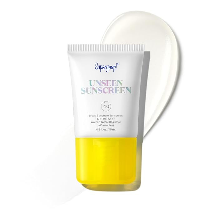 Supergoop! Unseen Sunscreen - SPF 40 - Invisible, Broad Spectrum Face Sunscreen + Makeup-Gripping... | Amazon (US)