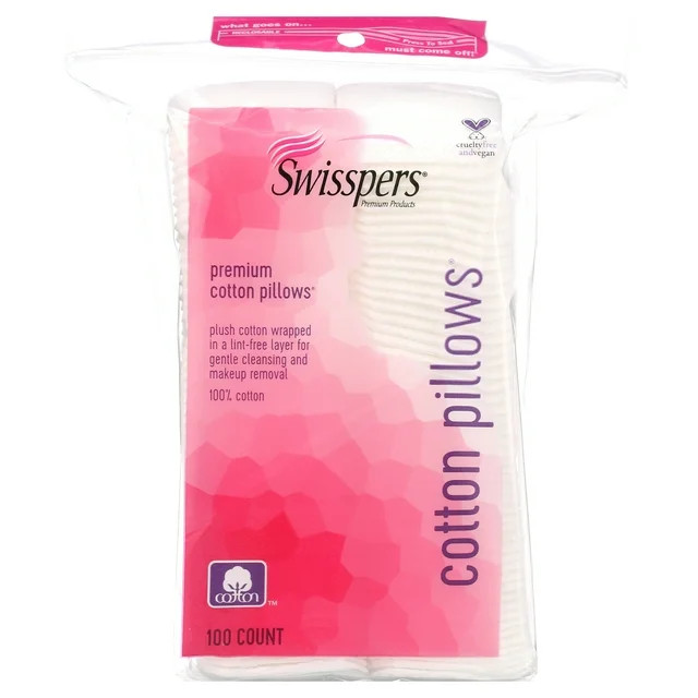 Swisspers Premium Cotton Pillow Pads 100 Count - Walmart.com | Walmart (US)