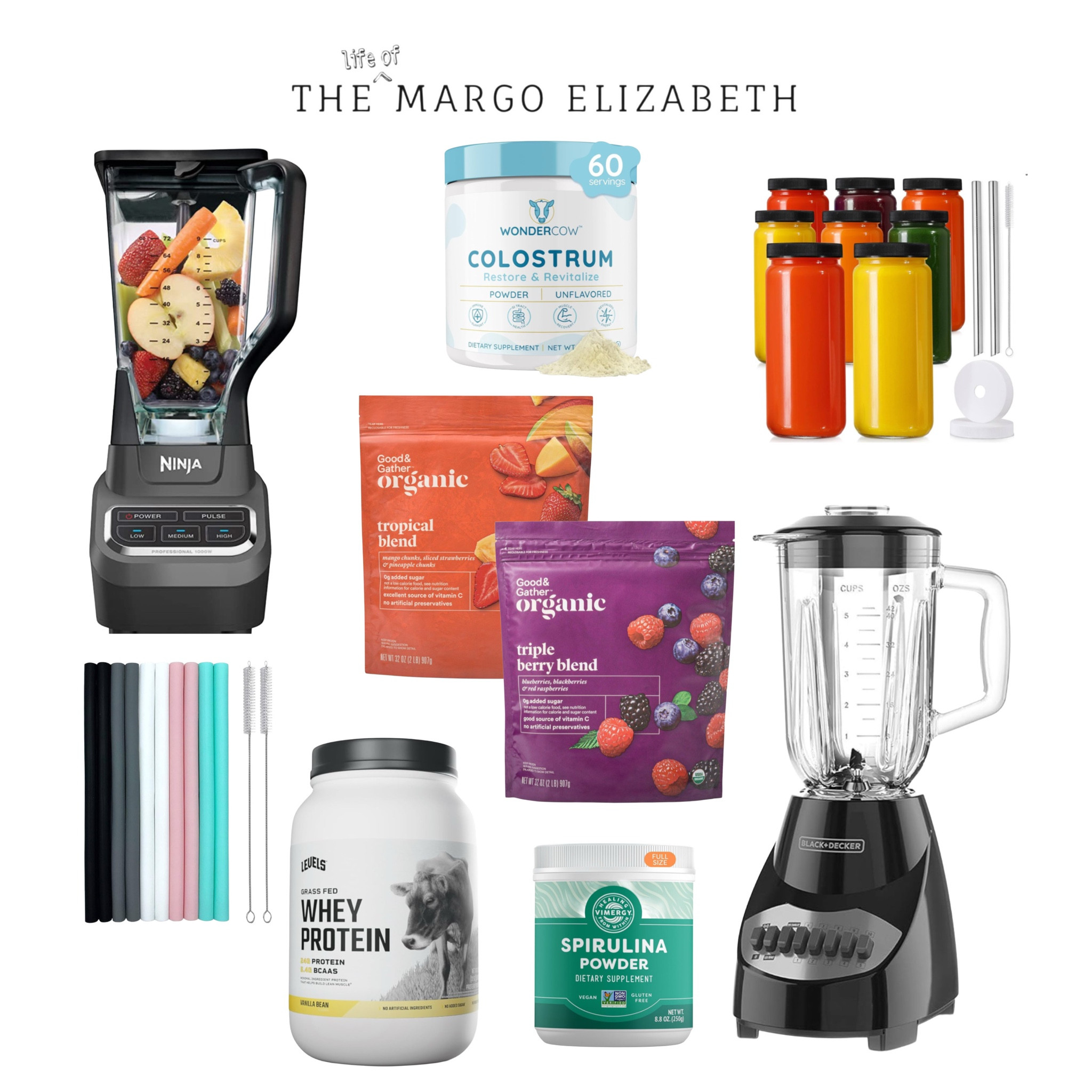 Smoothie Saturdays
🍎 🍌 🍒🍑🍓🍊🍋🍍🥝🥭🫐

Linking my favorite blenders - 1 is a glass option to minimize microplastic consumption as much as possible!

I use these glass jars and they’re amazing for bone broth, smoothies, juicing and more.

Also linking my favorite smoothie add ins:
- grass fed protein powder 
- grass fed collagen 
- spirulina powder 

What flavor should I make next?!

#LTKFitness #LTKActive #LTKHome