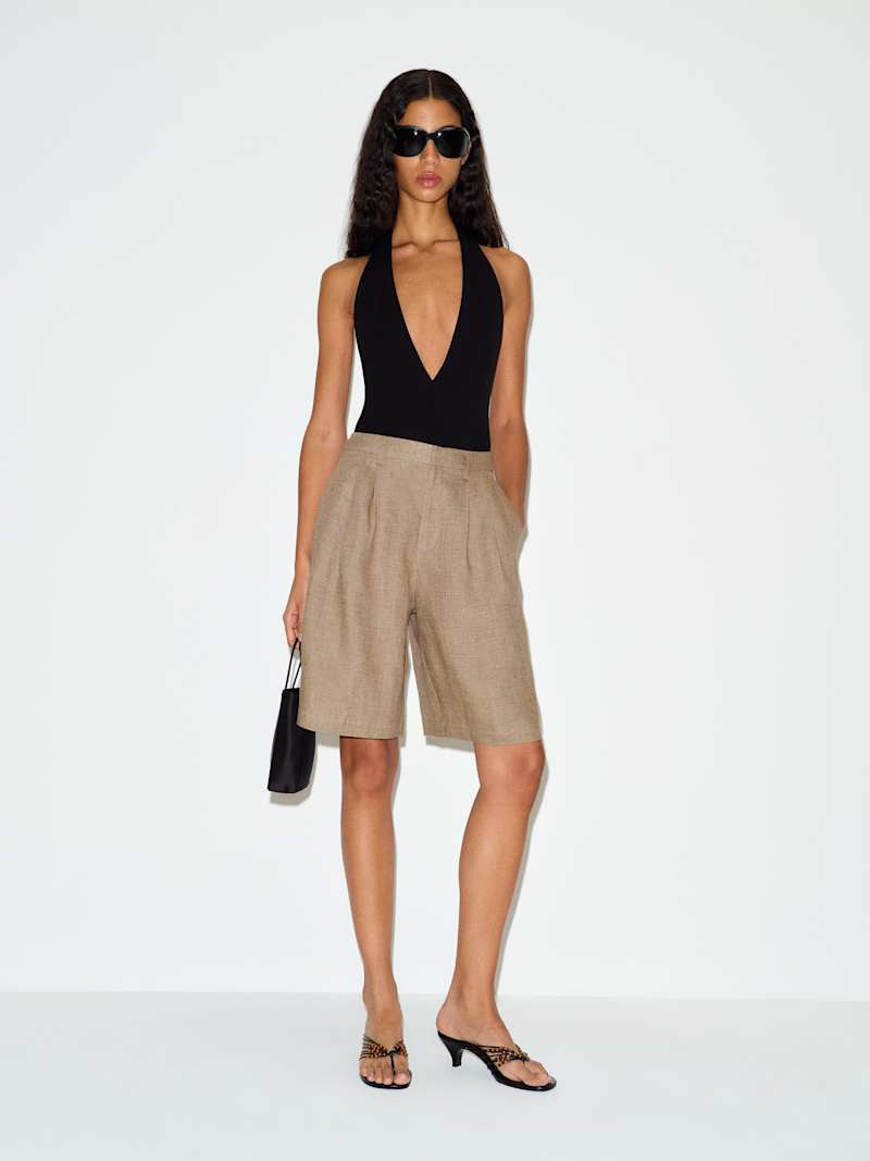 Drew Linen Short | Reformation (Global)