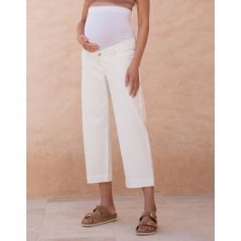 Cropped Straight Wide-Leg Jeans | Seraphine US