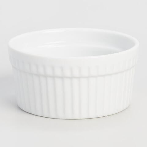 Small White Ceramic Ramekins Set of 4 | World Market