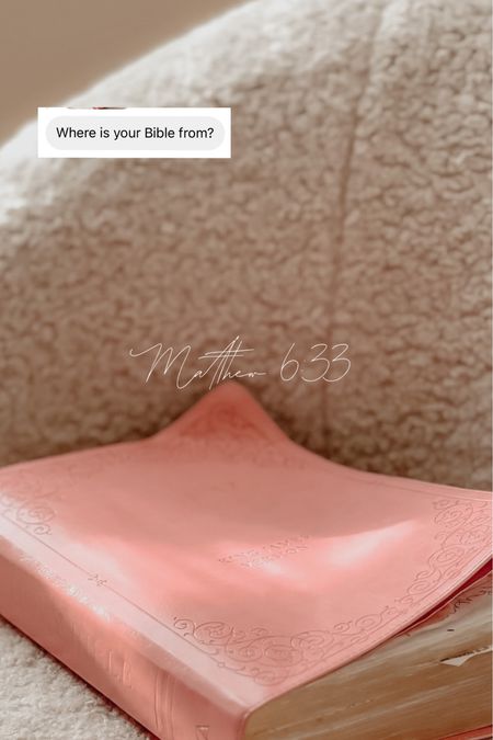 Pink Bible from Amazon 

#LTKFind #LTKGiftGuide