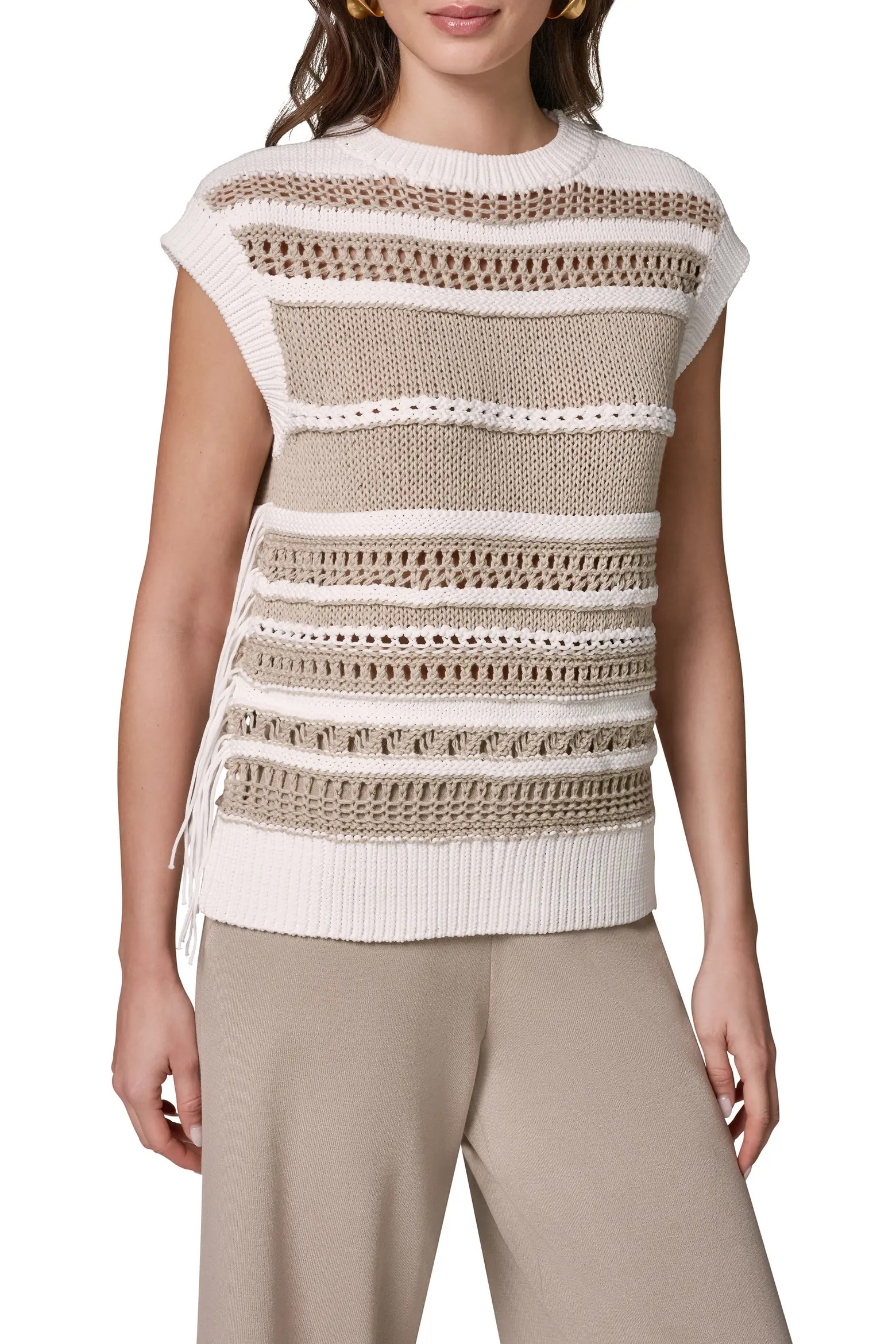 Donna Karan New York Sleeveless Crewneck Sweater (Women) | Nordstrom | Nordstrom