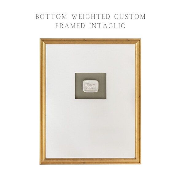 Intaglio framed -  11x14 Custom Gold Framed Intaglio - Holiday Gift - Wedding Gift - Interior Des... | Etsy (CAD)