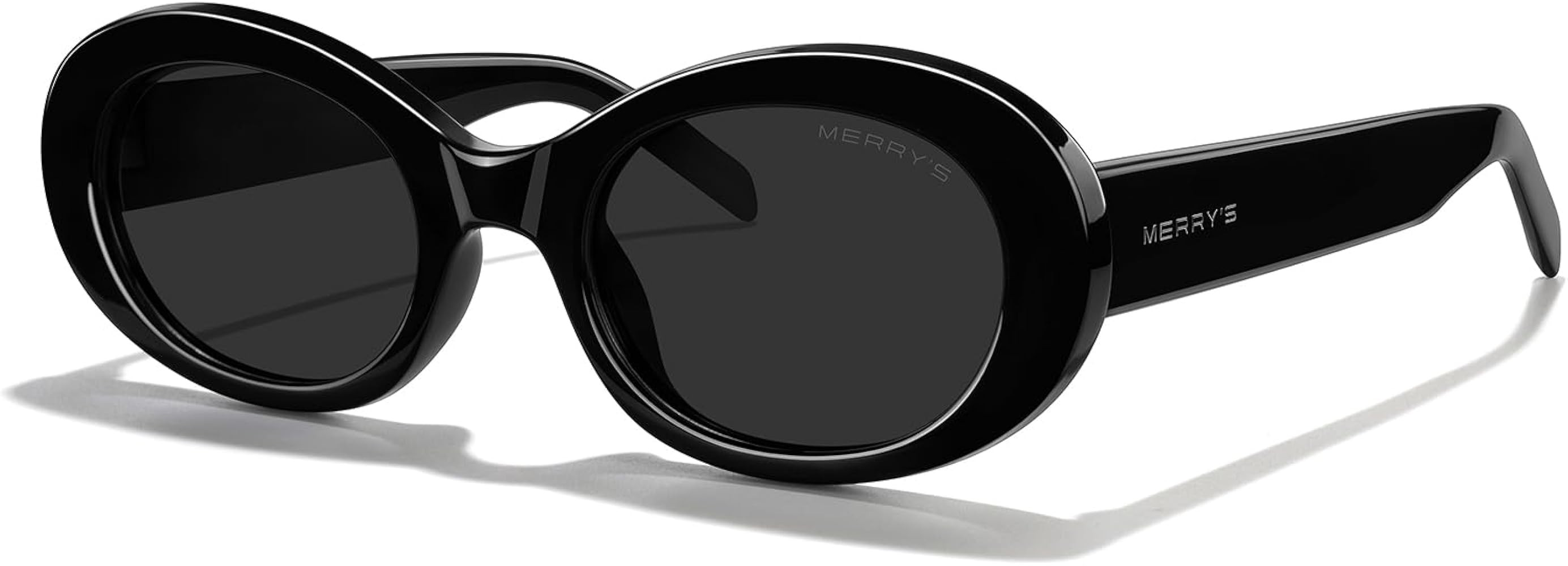 MERRY'S Modern Oval Round Acetate Sunglasses for Women UV400 Polarized Sunglasses S6191 | Amazon (US)