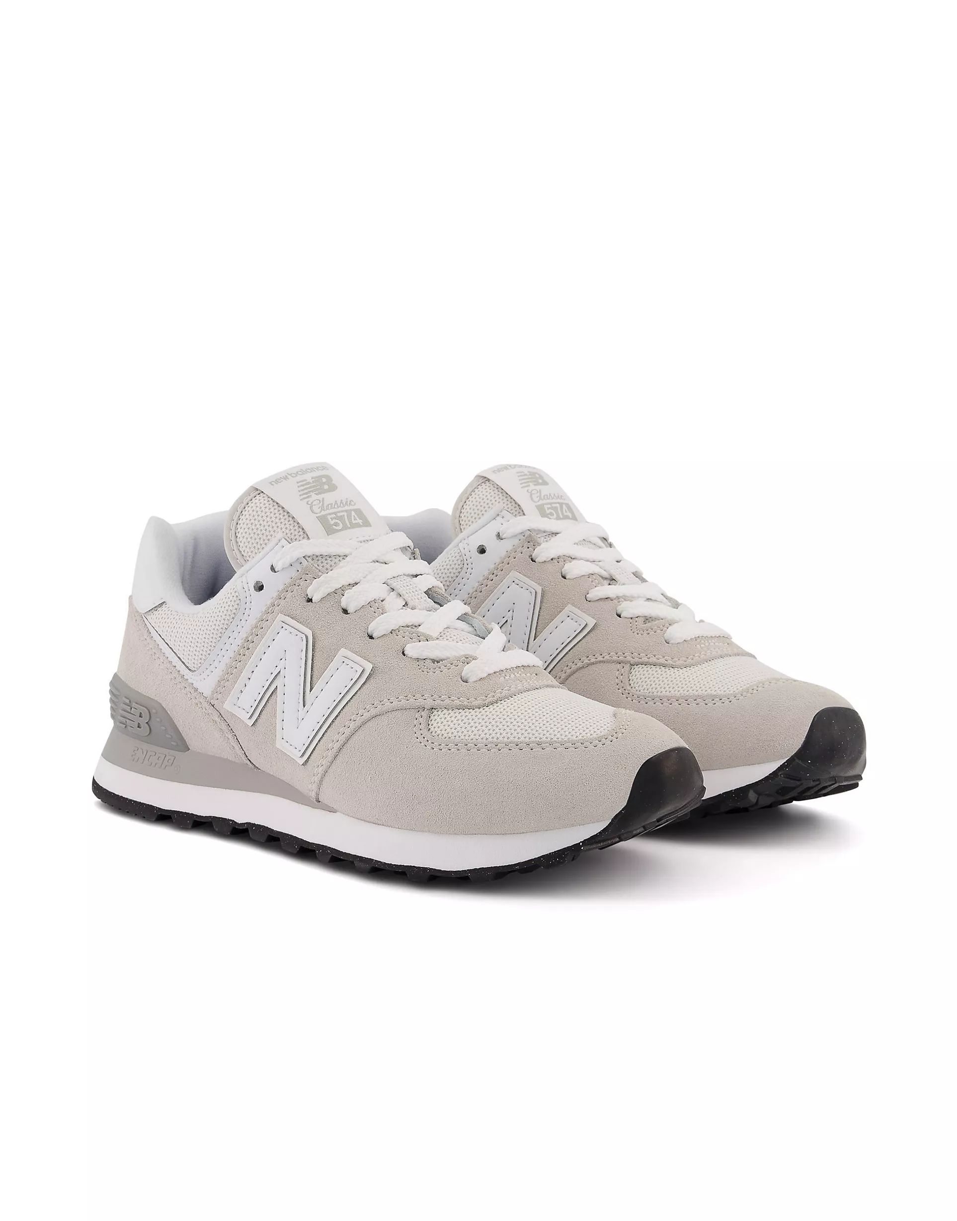 New Balance 574 trainers in off white and grey | ASOS (Global)