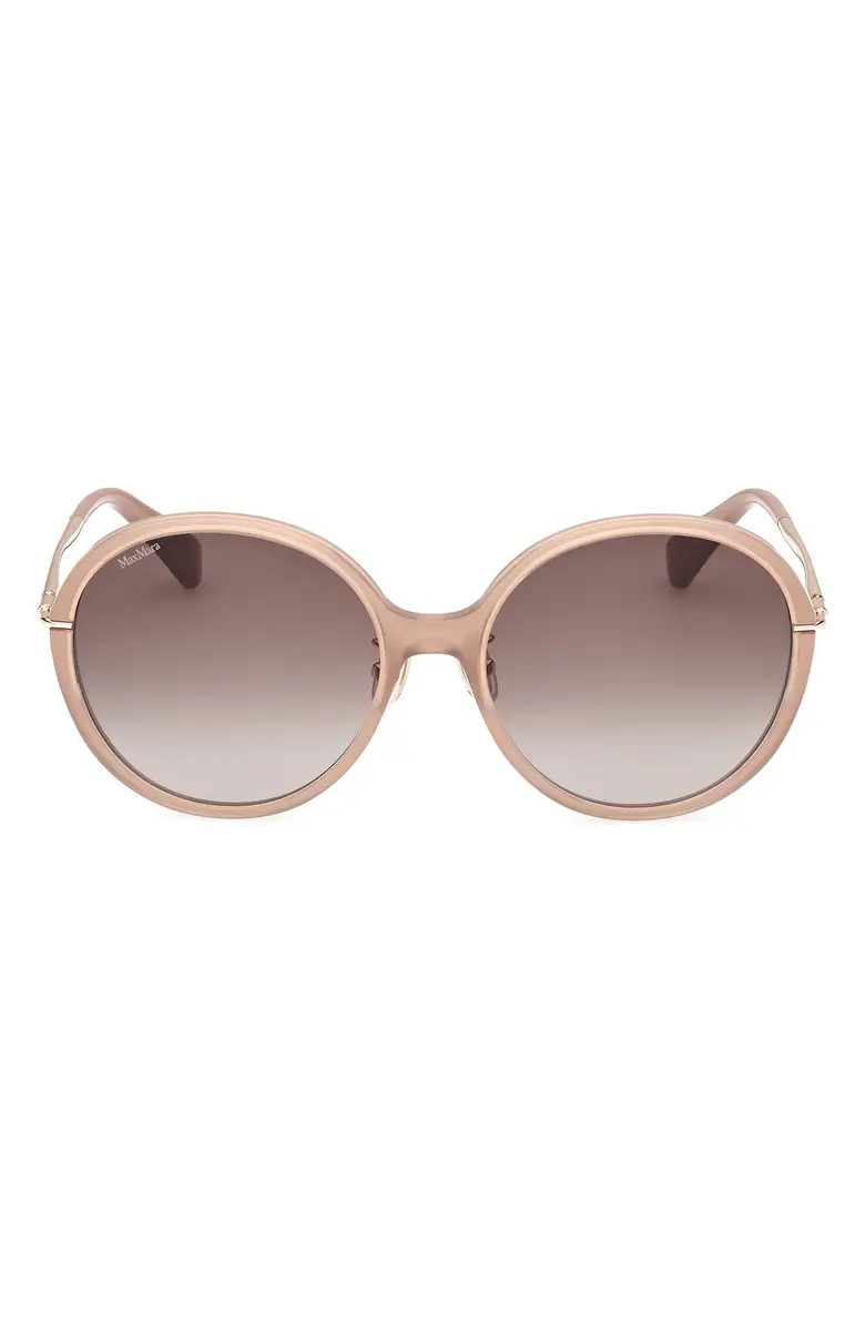 Max Mara 58mm Round Sunglasses | Nordstrom | Nordstrom