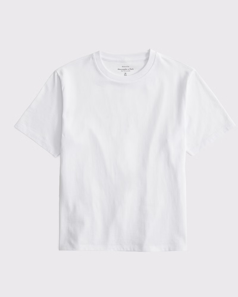 Women's Essential Premium Polished Relaxed Tee | Women's Tops | Abercrombie.com | Abercrombie & Fitch (US)
